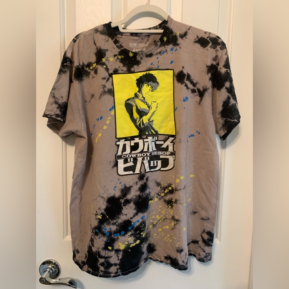 Cowboy Bebop Grey Tie Dye Unisex Shirt